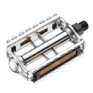 VP Steel Retro Bike Pedals - 1/2" SILVER