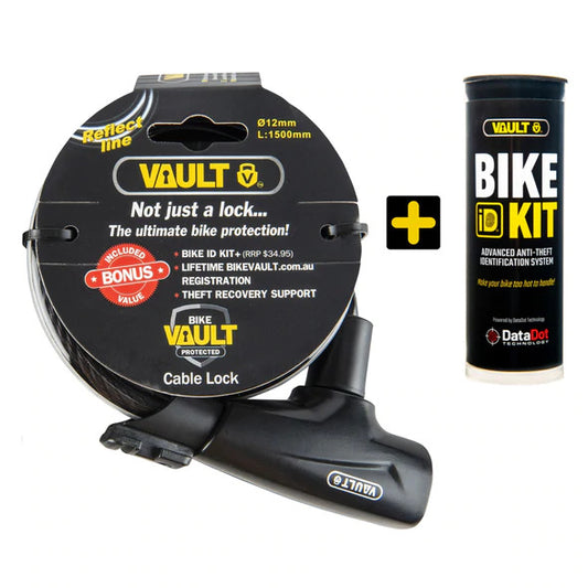 Vault Key Cable Lock & Bike ID Kit