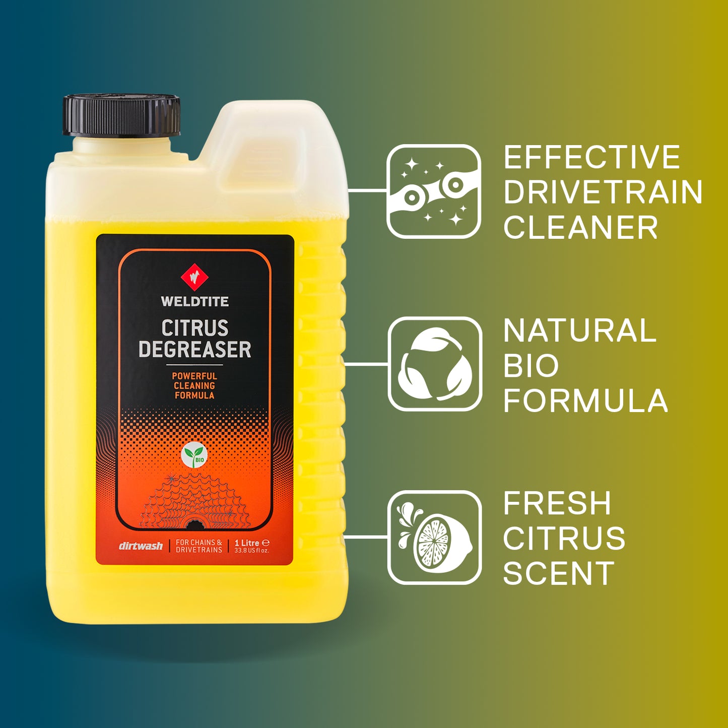 Weldtite Citrus Degreaser 1L - Powerful Cleaning Solution