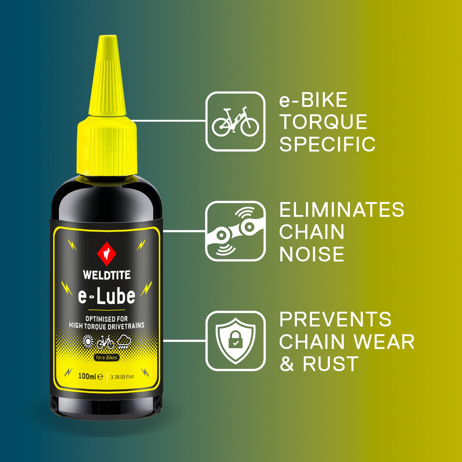 Weldtite TF2 E-Lube 100ml - Bicycle Chain Lubricant