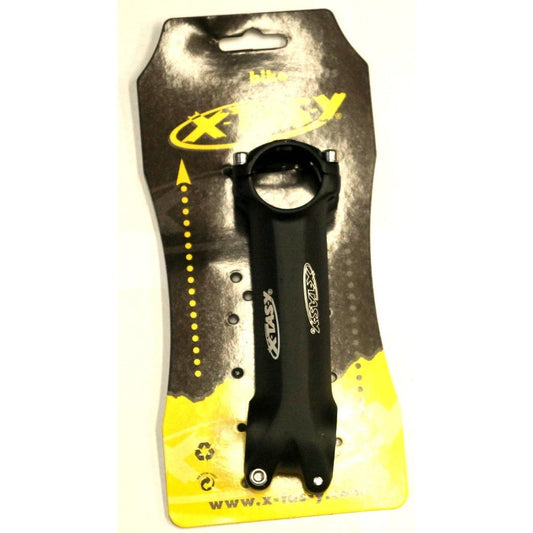 Xtasy Alloy Stem - 120mm, 6 Angle, 4 Bolt Clamp, Black