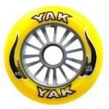 YAK 100mm Scooter Wheel - Silver Core, Yellow 85A
