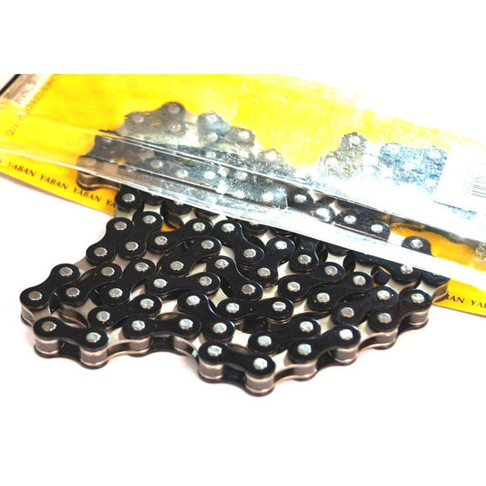 YBN S-410 Single Speed Chain - Nickel/Black 112L