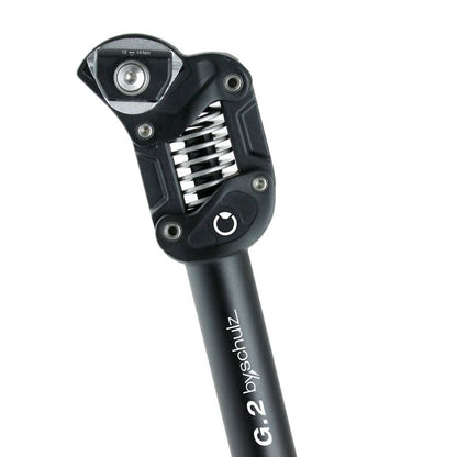 By,schulz G.2 LT Seatpost - 27.2mm x 380mm - Soft Spring - Parallelogram Suspension - Black