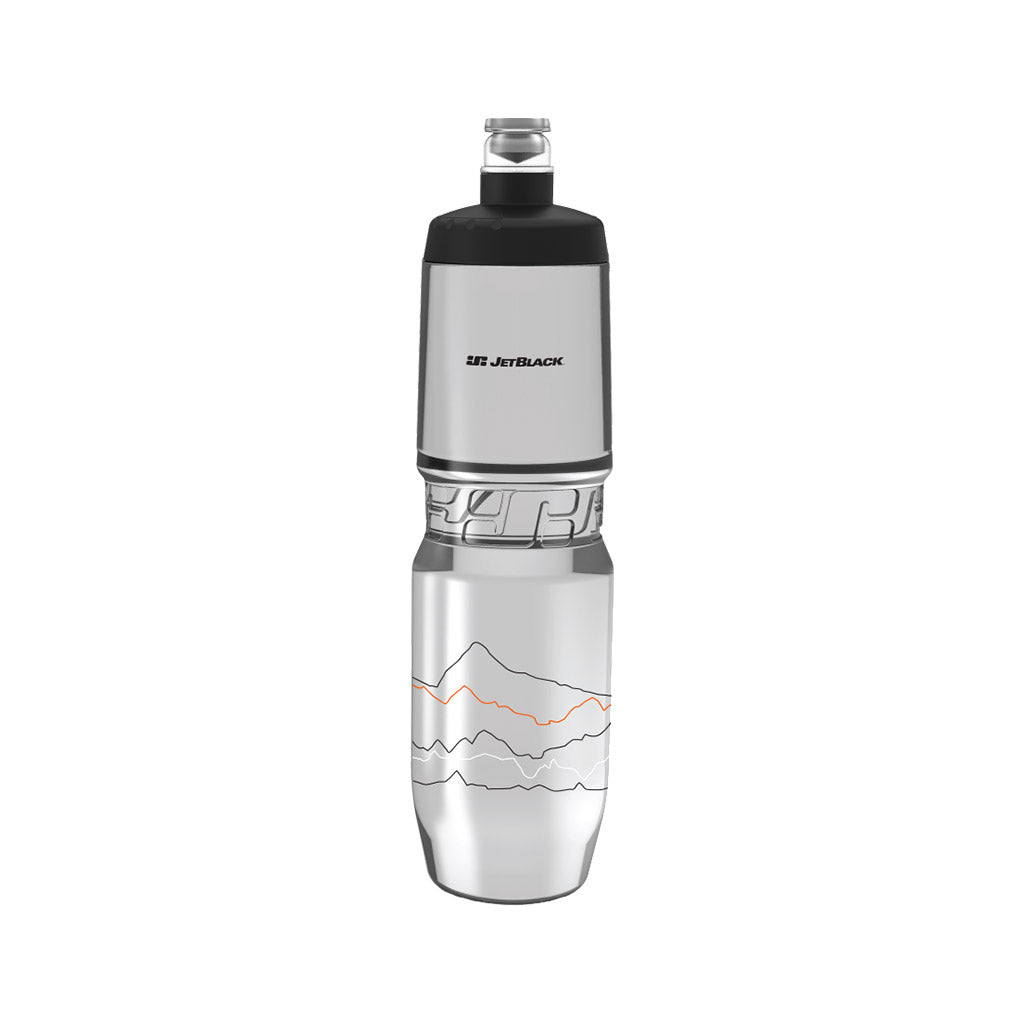 JetBlack Icon Bottle 900ml - Clear with Black Lid