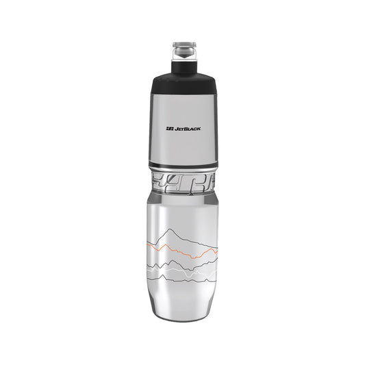 JetBlack Icon Bottle 900ml - Clear with Black Lid