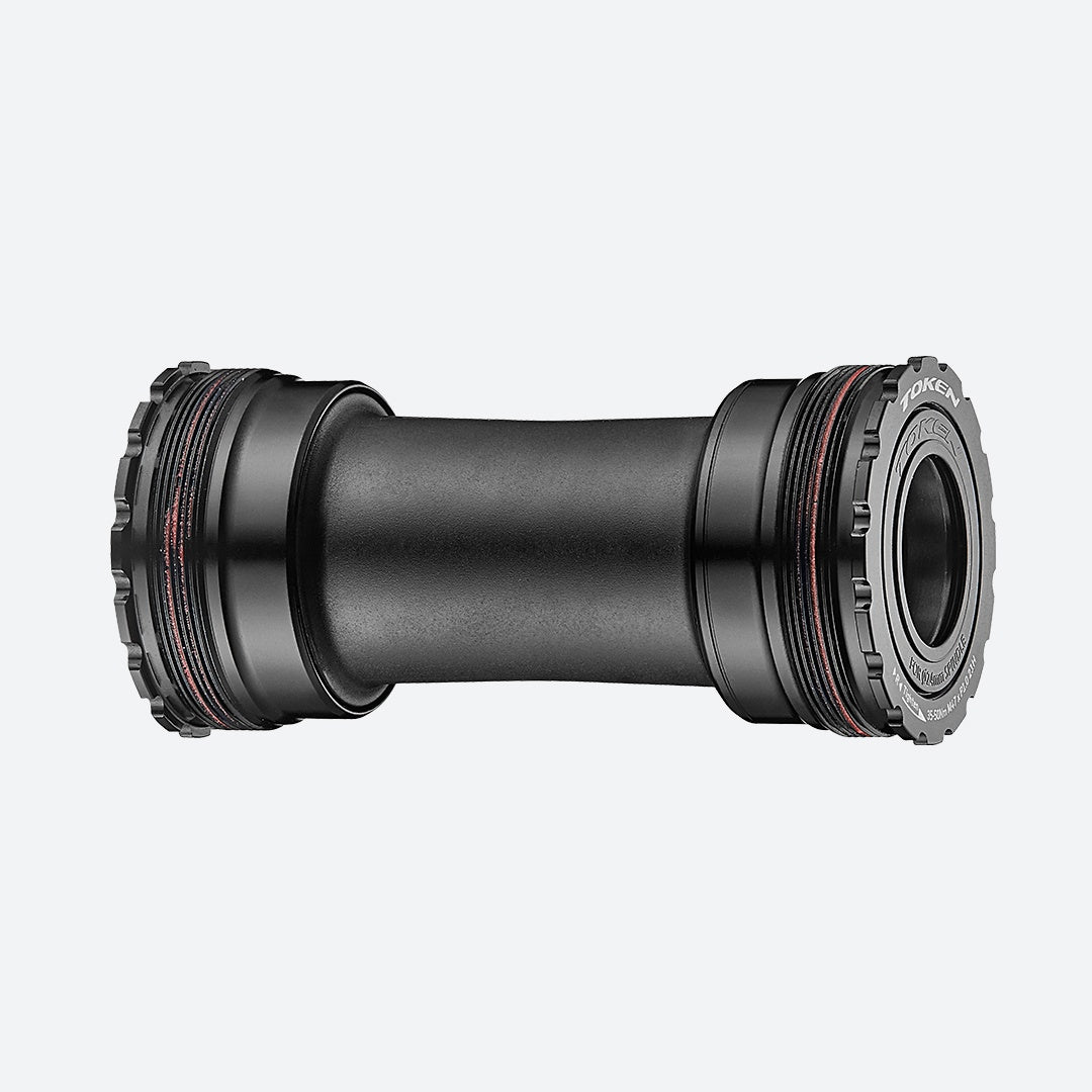 Token T47 Inboard Threaded Bottom Bracket - Shimano 24mm - Premium Bearings - Black