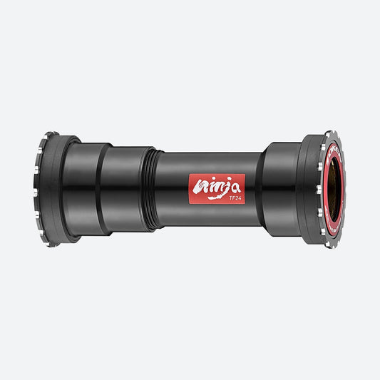 Token Ninja BB86/BB89.5/BB92 Bottom Bracket - Shimano 24mm - TBT Bearings - Black