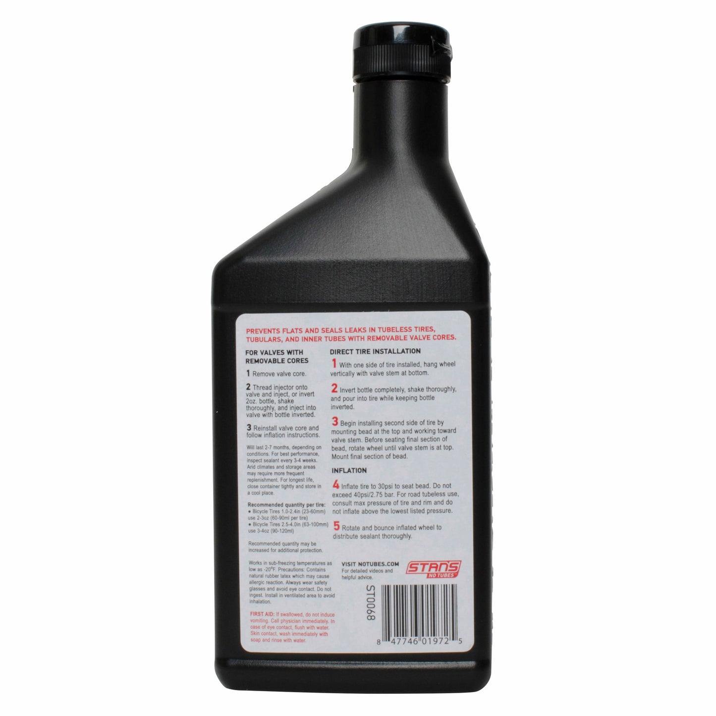 Stans Tire Sealant - Pint Size for Optimal Performance